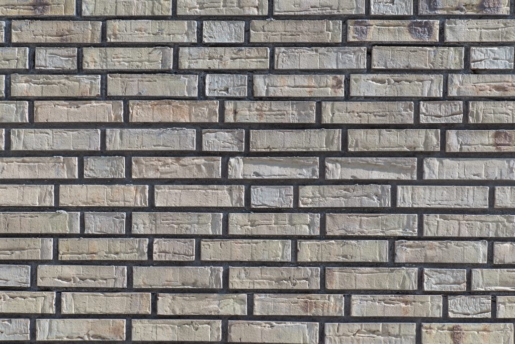 Detail van gemetselde muur