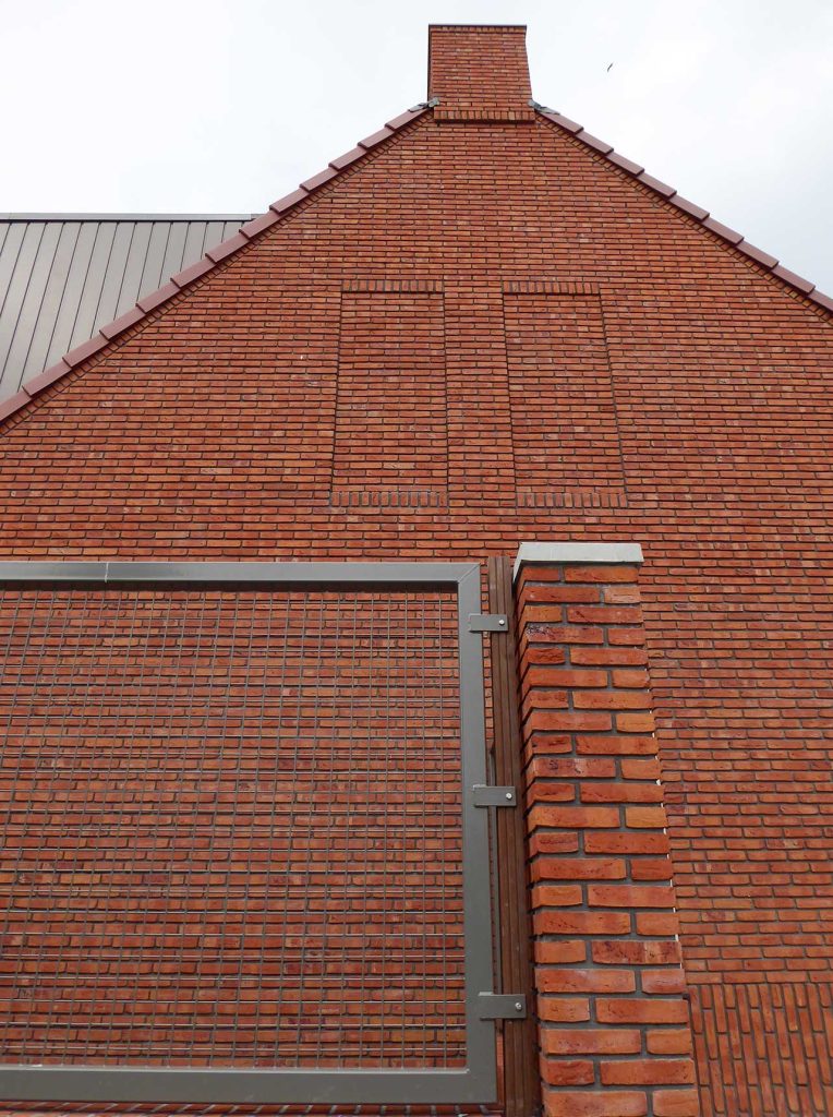 Havenbuurt Zaandam muur met bijzonder metselwerkdetails