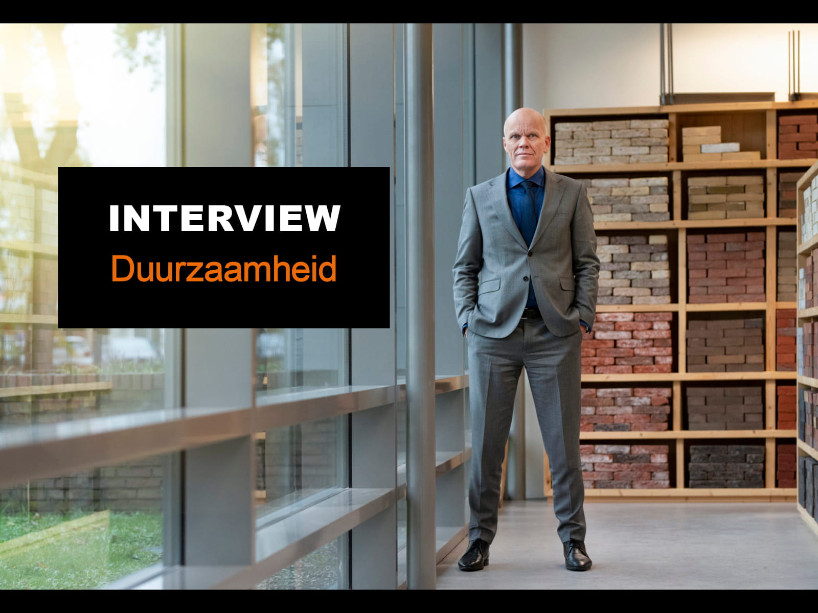 Directeur Gerard Bosman in de showroom van Aberson over een duurzame bedrijfsvoering