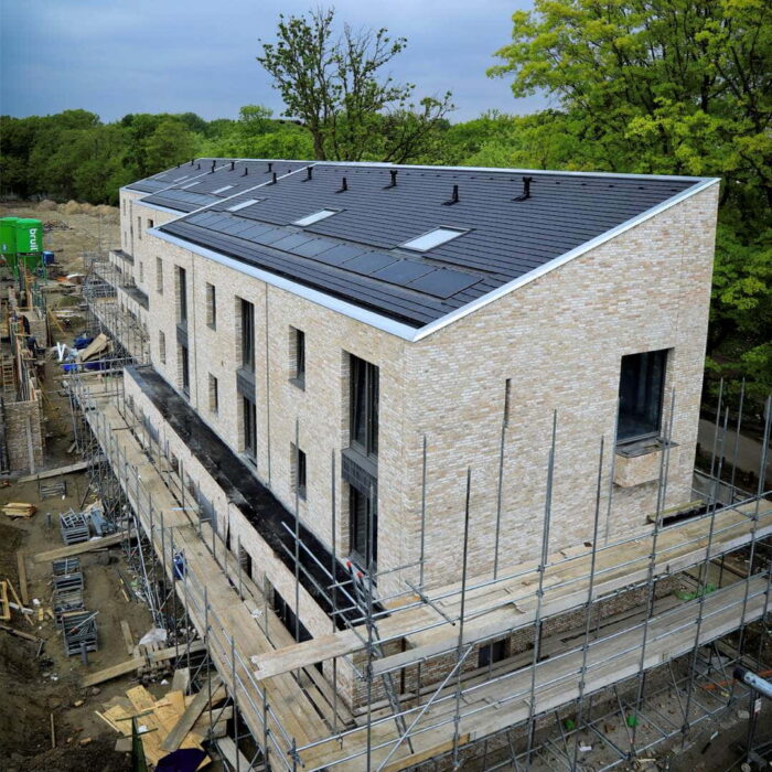 Huis in aanbouw in Strijp R in Eindhoven