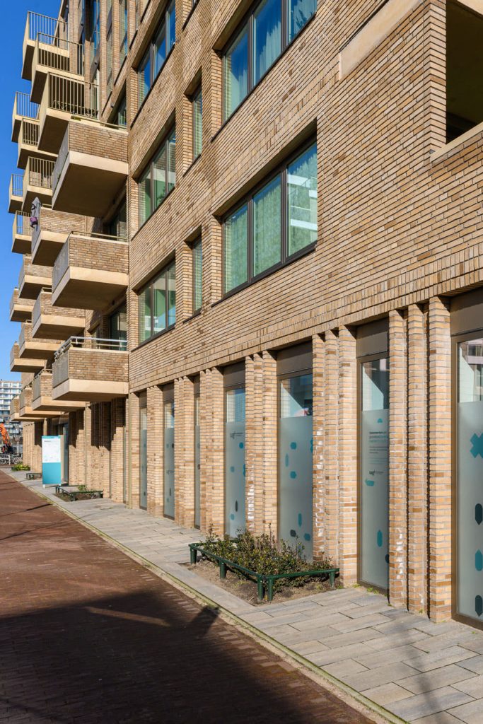 Metselwerk penanten bij de Finish op het Zeeburgereiland Amsterdam