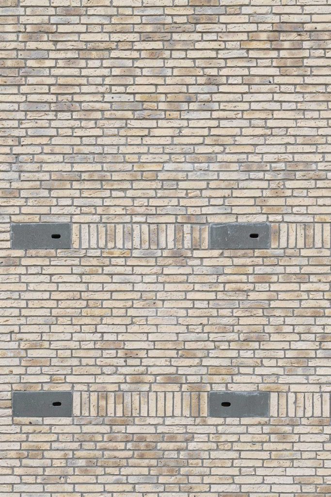 Van Houtenlaan Groningen appartementencomplex gevelstenen detail zijgevel