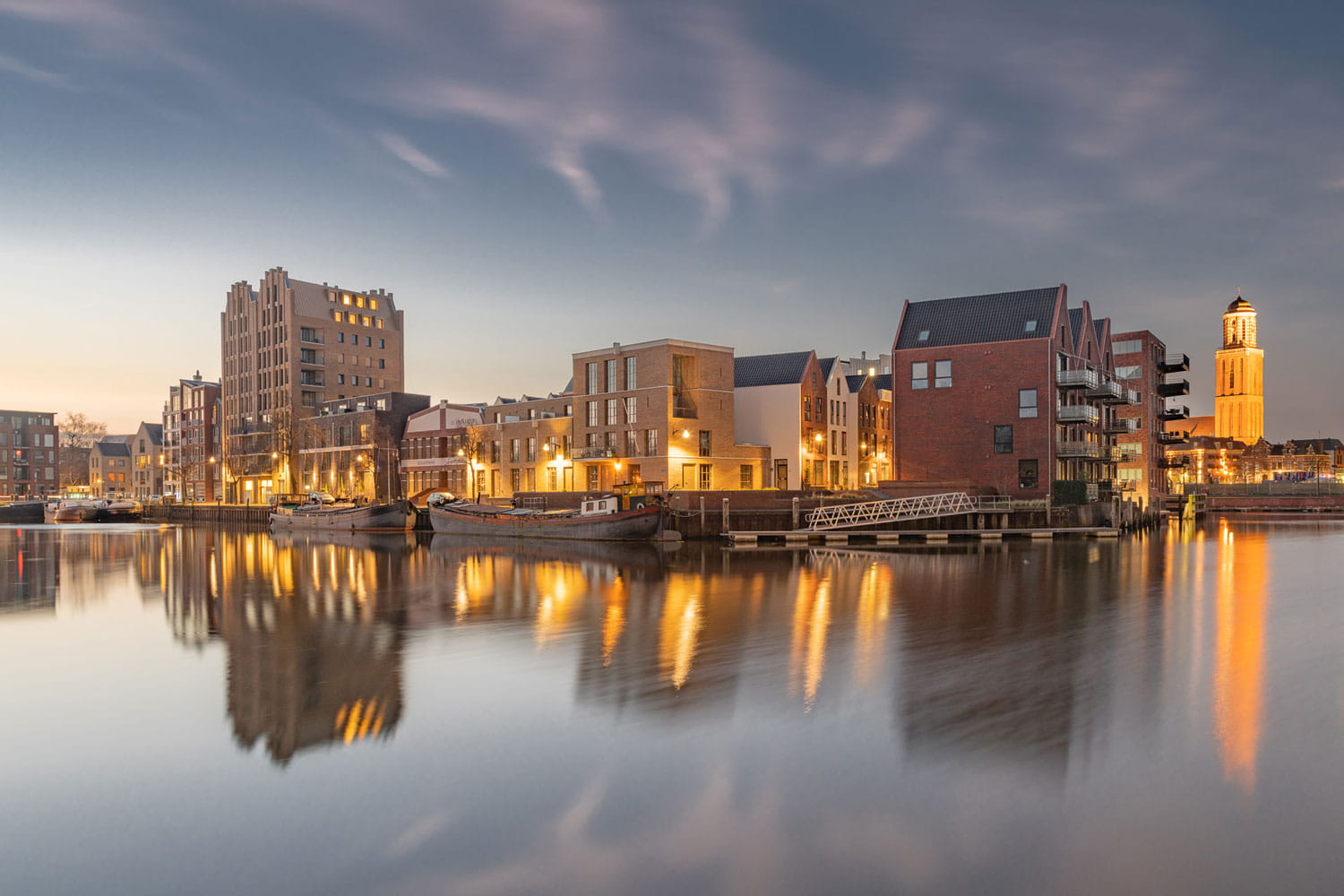 Kraanbolwerk-Zwolle-Gevelstenen-Aberson-skyline